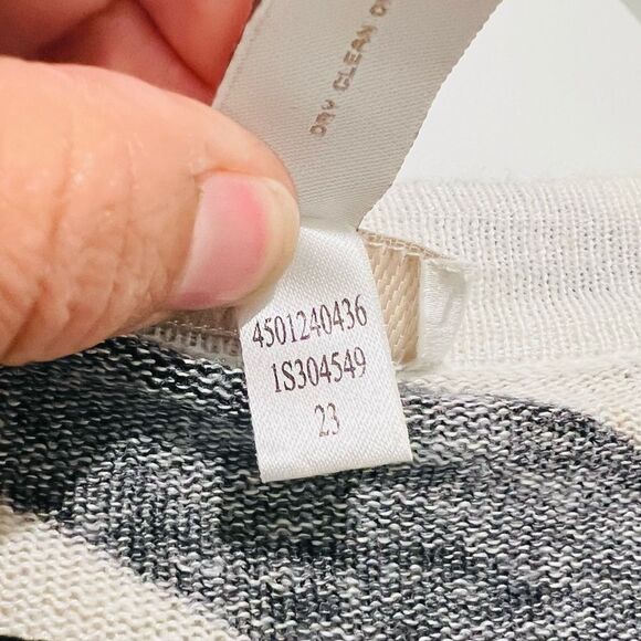 Chico's Women's Zebra Jeweled Ruby Pullover Sweater Sz 3 (US XL/16) Linen Blend - Picture 6 of 13